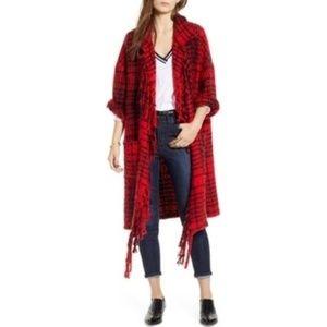 NWT TREASURE & BOND Buffalo Plaid Cardigan